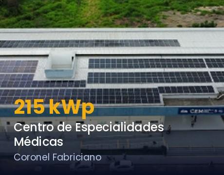 Centro de Especialidades Médicas — Coronel Fabriciano, 215 kWp